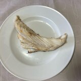 うちのおかず　スズキのあらの塩焼き